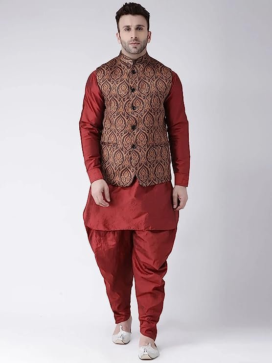 Floral print Mens Nehru Jacket