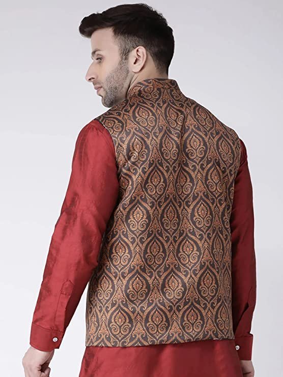 Floral print Mens Nehru Jacket