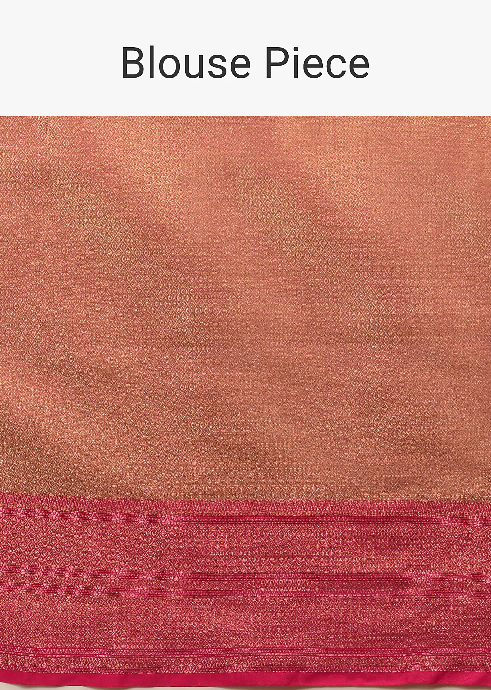 Celery Green Saree In Organza Silk With Golden Brocade Woven Floral Jaal And Magenta Border Design